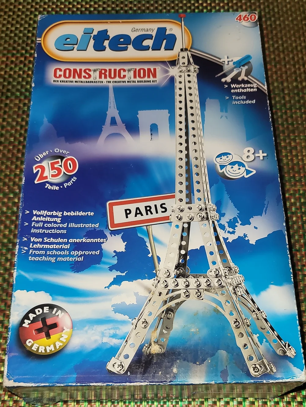 eitech / Construction Eiffel Tower Metal Building Set - Silver